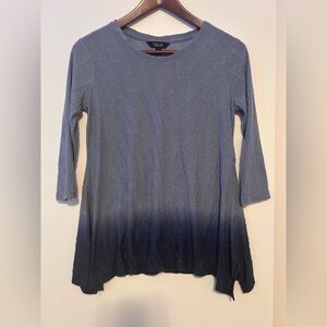 Simply Vera Vera Wang Textured Gray Tunic